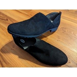 Dr Scholls Retrograde Loafers Shoes Womens 9.5 M Black Fabric Slip On Flats